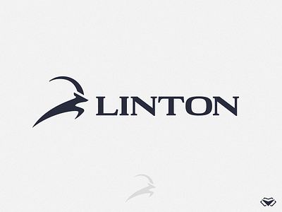 Linton Logo branding business car brand car brand logo classy corporate deer design elegant horns icon jumping jumping animal jumping deer jumping logo letter logo logotype modern vector