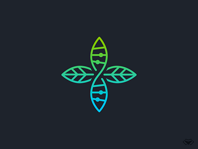 Medical DNA Plant Logo