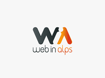 Web In Alps - Logo brand identity logo