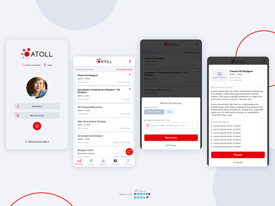 Jobs app for temporary workers 1/2 job app mobile app mobile design product design ux uxui