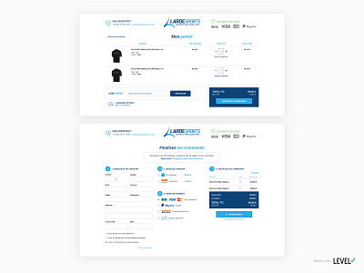 Lardesports - e-commerce website 3/3 cart checkout page ecommerce design magento webdesign