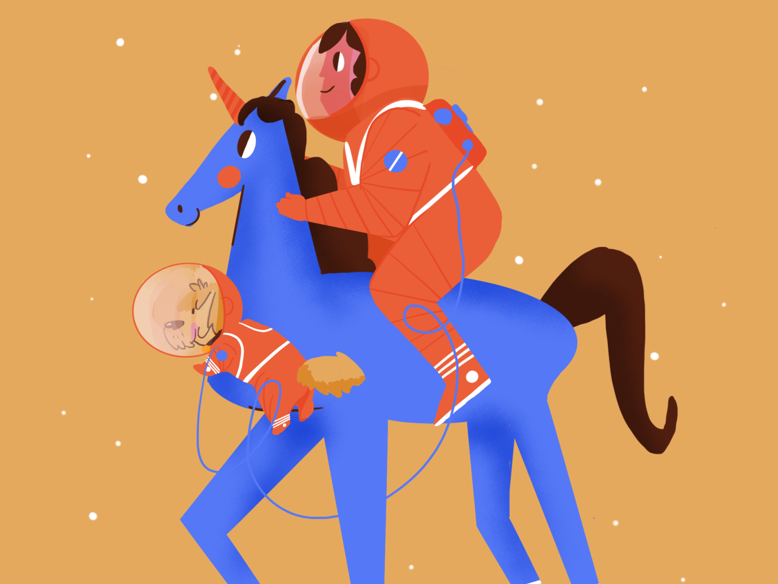 Space friends by Diana Vera on Dribbble