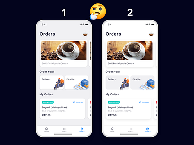 Orders page ( 1 or 2)?