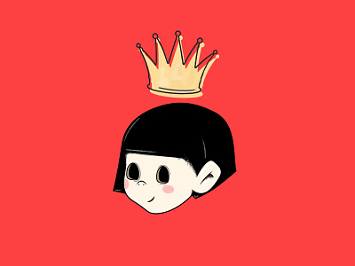 It's Alright crown icon illustration little lady