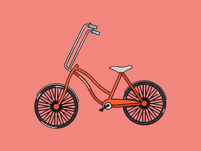 Discovery Children's Illustrations #1 bike children red transport