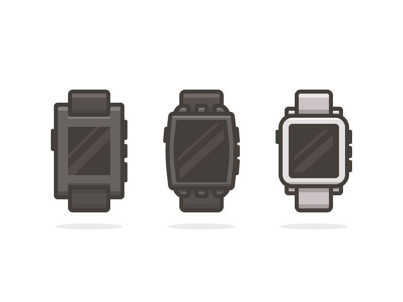 Pebble Watches by Andrew Rosek on Dribbble