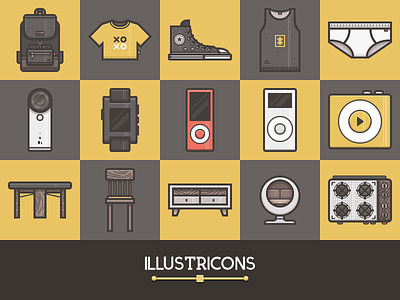 Illustricons - Vector Icons icons illustricons pack sliceberry vector