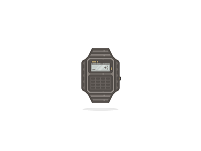 Wannabe Casio Smartch calculator casio flat icon illustration line rosek smart watch