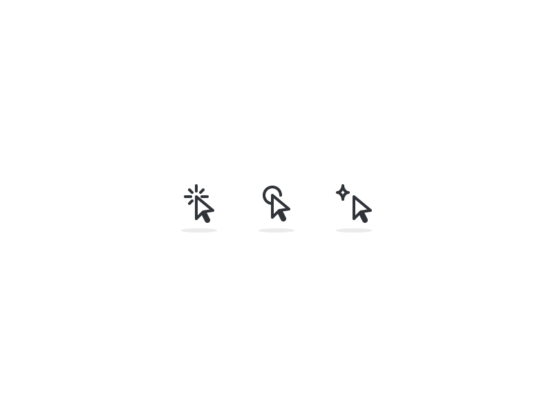 Cursor Icons by Andrew Rosek on Dribbble