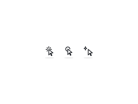 Cursor Icons by Andrew Rosek on Dribbble