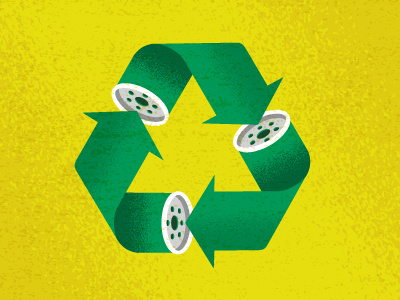 Oil filter recycle icon