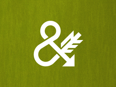 And Arrow r2 ampersand and arrow logo r2 vector