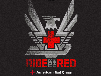 Ride for the Red cross engine motor motorcycle red v twin