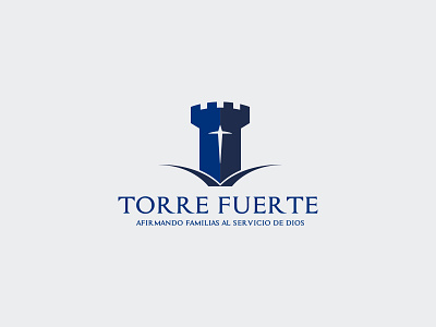Torre Fuerte branding church branding design flat icon identity illustration lettering logo minimal stationary design type typography vector