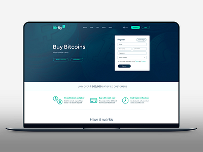 BitFly cryptocurrency. Ui Design