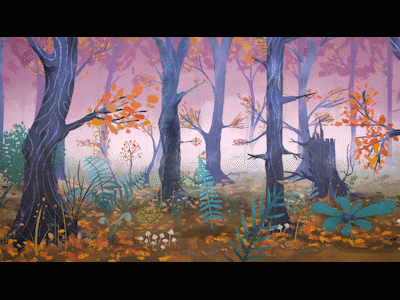 Forest Motion Illustration after effects animation forest illustration motion photoshop