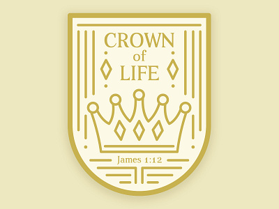 Crown of Life Sticker Design crown illustration logo sticker design sticker mule vector