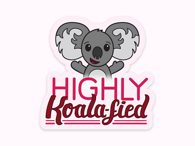 Koala sticker design