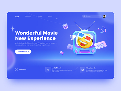 Cinema Ticket Web Design