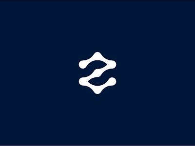 Z logo for client blue gear letter lettermark logo monogram z