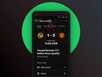 Football Tracker App - Game