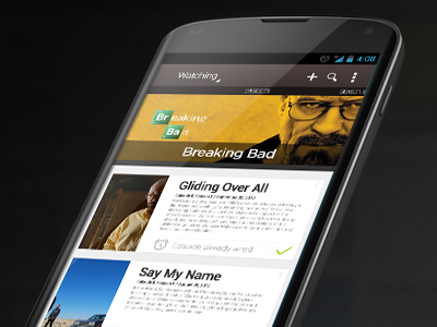 SeriesFreak - TV Guide (WIP) design interface mobile series show tv ui