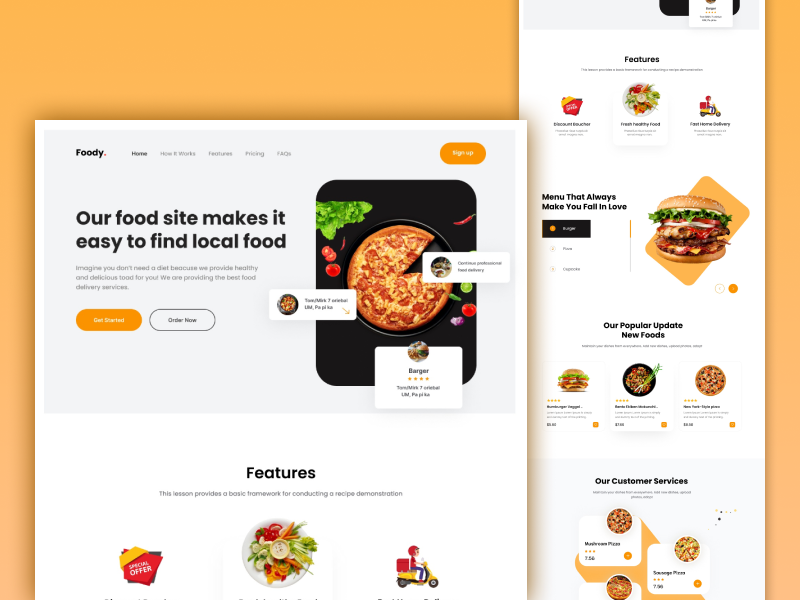 Foody by Iliyas Joya on Dribbble