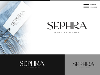 Sephra Textile Shop Logo branding creative design logo logodesign vector word mark logo