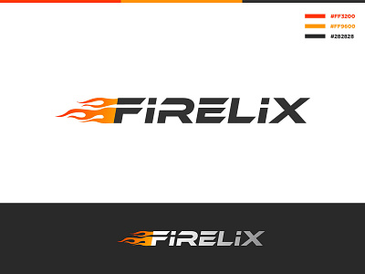 Firelix Logo branding creative design fire hot icon it company logo logodesign speed speed logo srilanka vector wordmark