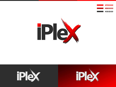 iPlex Logo for Software Startup brand design branding creative design gradient logo illustration iplex ishankats logo logodesign red logo software company srilanka vector