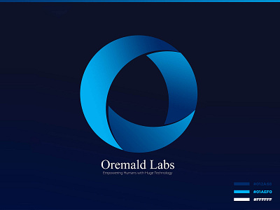 Oremald Labs Logo branding circle logo creative design it company logo logodesign software company vector