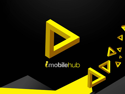 iMobile Hub Logo branding creative design illustration ishankats it company logo logodesign mobile app development software company srilanka vector