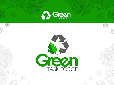 Green Task Force Logo branding creative design green green logo green task force illustration leaf logo logodesign nsbm green university recycle vector