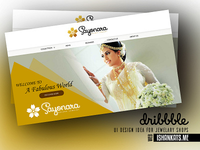 UI Design idea for Jewelary shops dribbble invite jewelary shops sri lanka ui ux