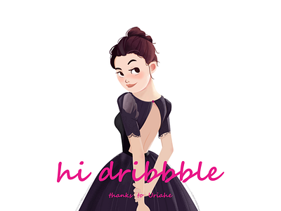 Hi dribbble～ 插图 设计