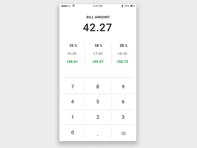 Tip Calculator - Daily UI 004 calculator daily ui tip calculator