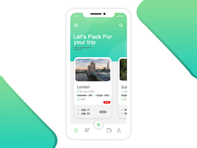 Travel app page1