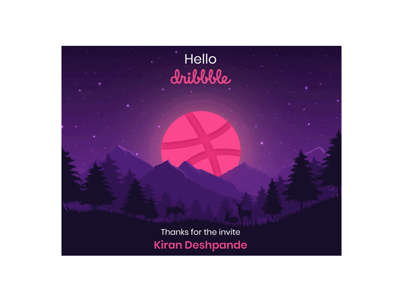 Thank you for the Invite 2d aniamtion debate debutshot dribbble invie first shot gif illustration motion art motion graph ui vector