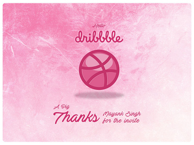 Thank You dribbble thanks