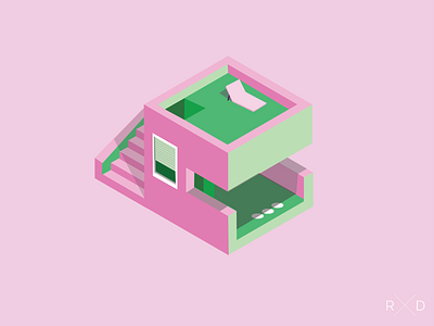 Isometric Vacation House