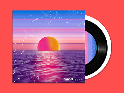 Sunset - Album Cover branding cover cover design design graphics photoshop