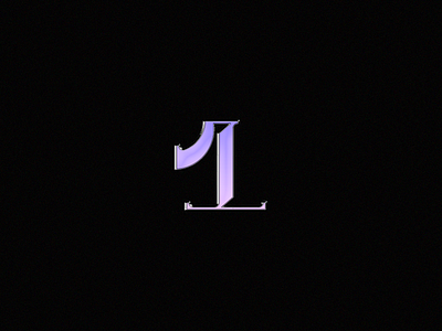 1 - 36 Days of Type 3d alphabet typography brand designer dusandidesign lettermark number 1 tipografia type type art typedesign typography vector
