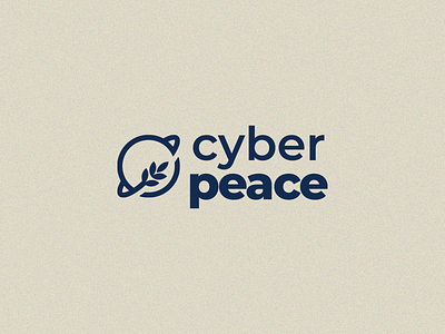 Cyber Peace Logo brand designer brand identity branding cyber security dusandidesign idenity logo logo design logodesign logomaker logomark olive branch peace simple logo vector visual identity world