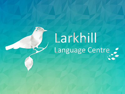 Larkhill branding design graphic design language lark logo logotype white