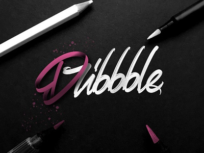 Dribbble design dribbble lettering logo