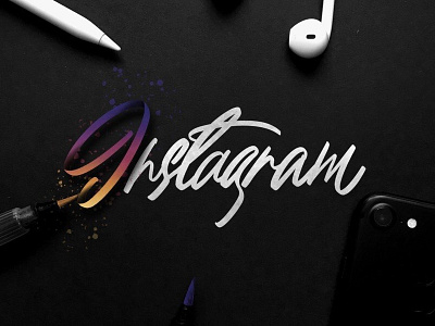 Instagram design instagram lettering logo