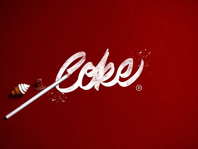 Coke design lettering logo type