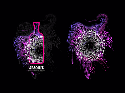 ABSOLUT. absolut abstract art branding calligraphy design