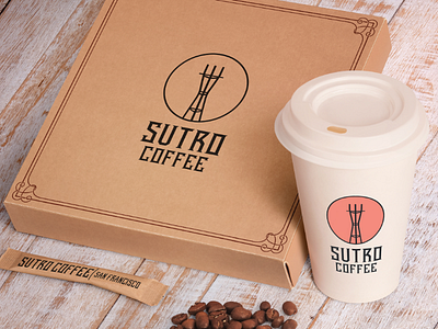 Sutro Tower Coffee Shop coffee shop designer logo logodesign minimal pro sutro sutro tower tower