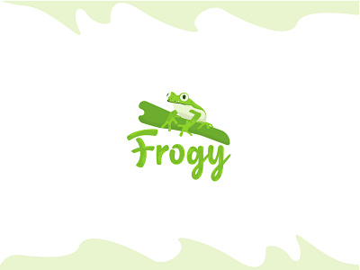 Green Frog amphibian design designer frogs graphic design green green logo illustration inspiraldesign inspiration lake logo logo deisgn pictorialmark pond shot vector vectorart water